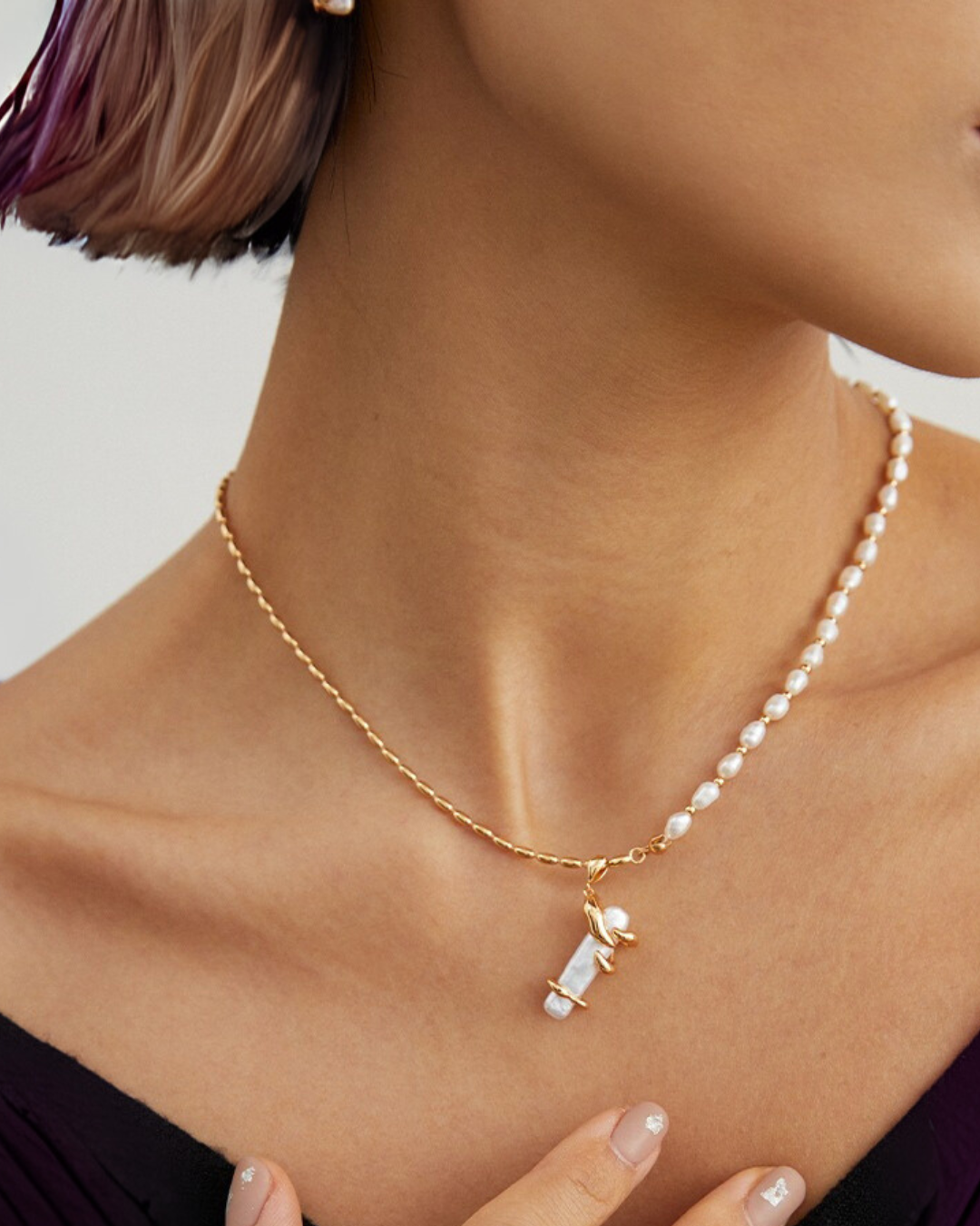 Ignara Dual Strand Pearl Necklace